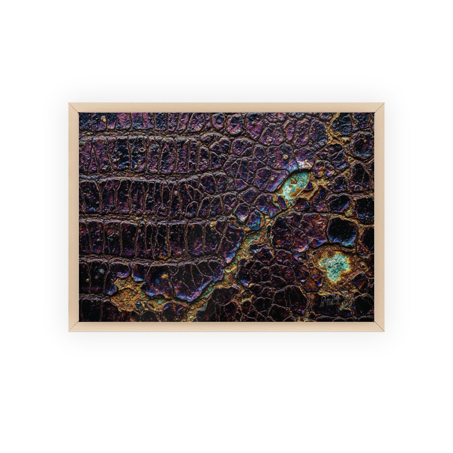 Luxurious Crocodile Print Wall Art Framed Posters By QueenNoble