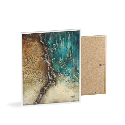 Rustic Framed Art Poster, Nature Inspired Wall Decor By QueenNoble