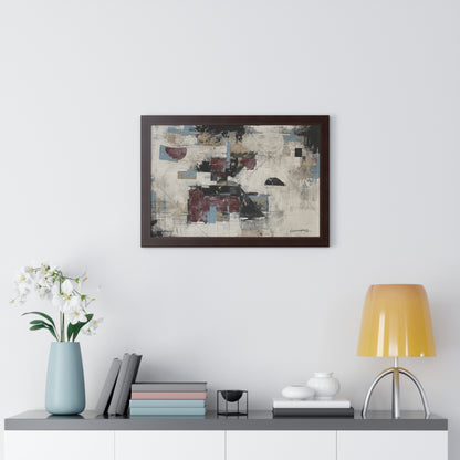Abstract Framed Poster, Modern Wall Art Print By Vercmagnus