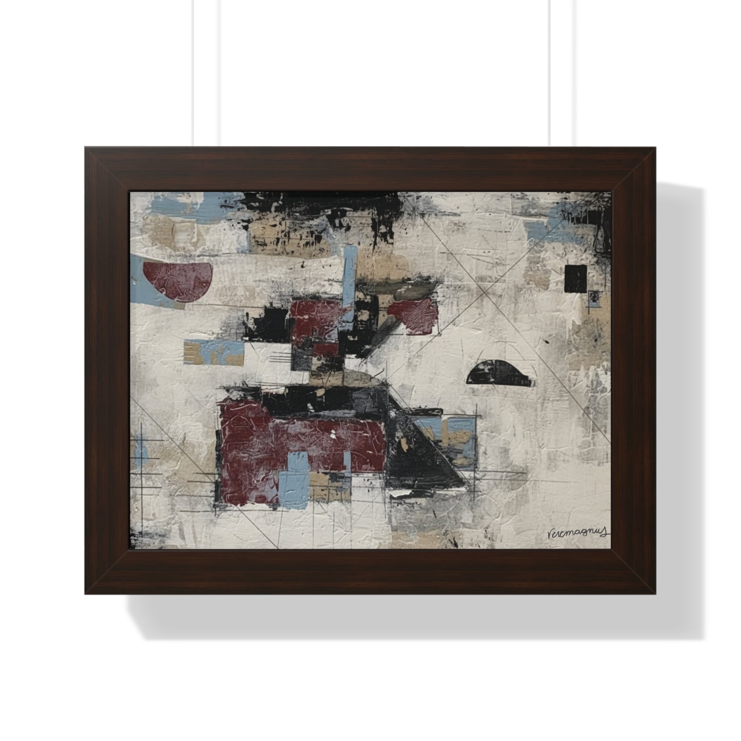 Abstract Framed Poster, Modern Wall Art Print By Vercmagnus