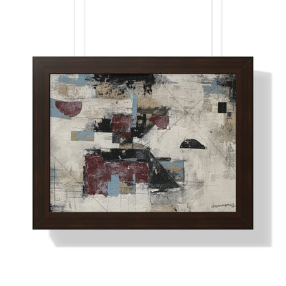 Abstract Framed Poster, Modern Wall Art Print By Vercmagnus