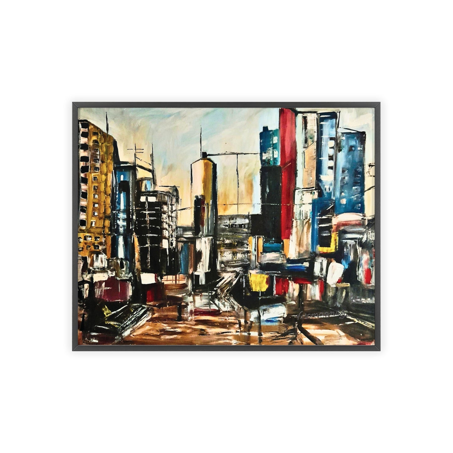 Framed Urban Art Poster, Stylish Wall Decor, City Prints By Vercmagnus