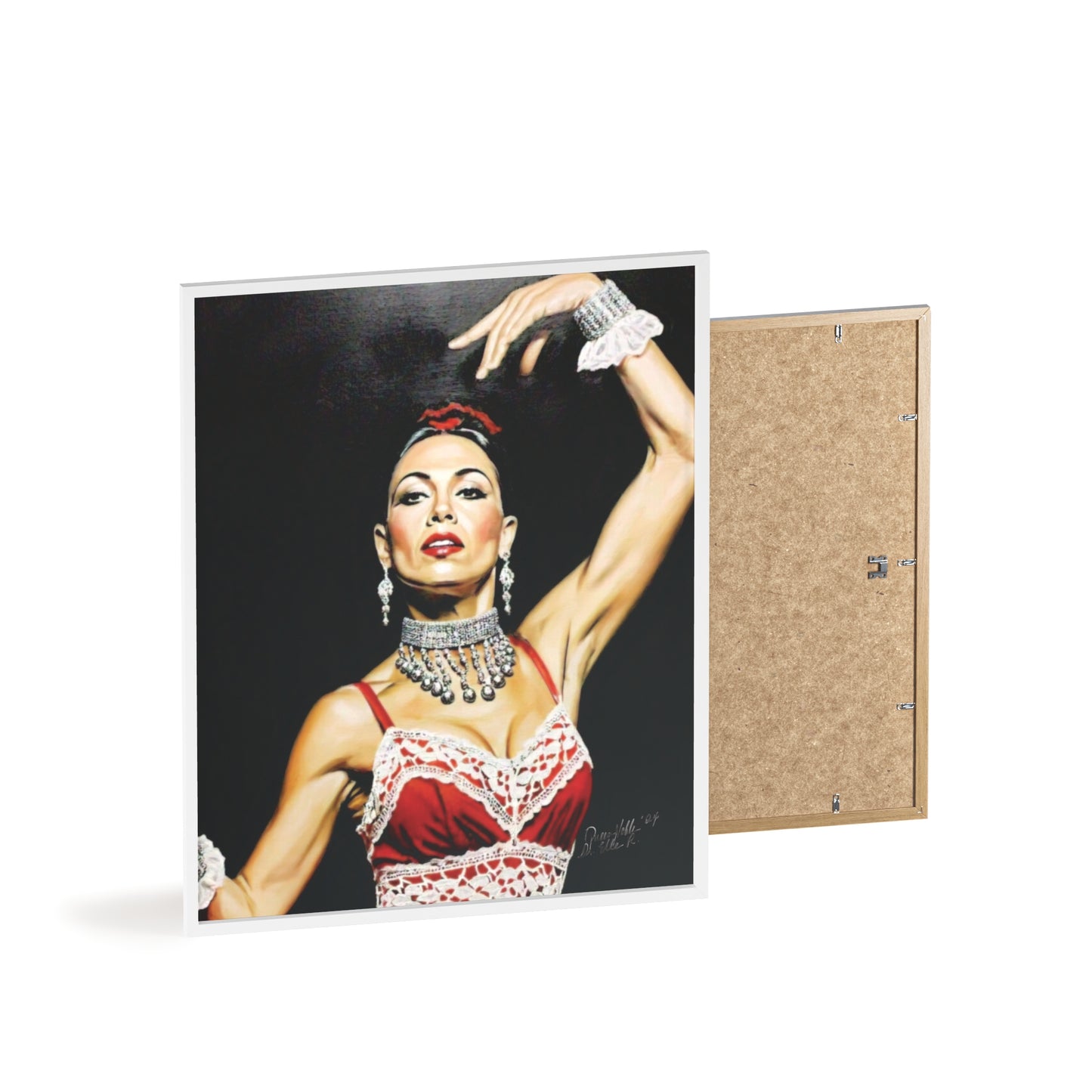 Flamenco Wall Art Framed Print, Dance Themed Decor By QueenNoble