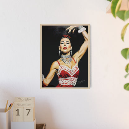 Flamenco Wall Art Framed Print, Dance Themed Decor By QueenNoble
