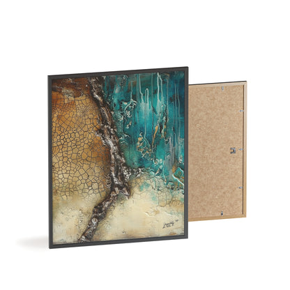 Rustic Framed Art Poster, Nature Inspired Wall Decor By QueenNoble
