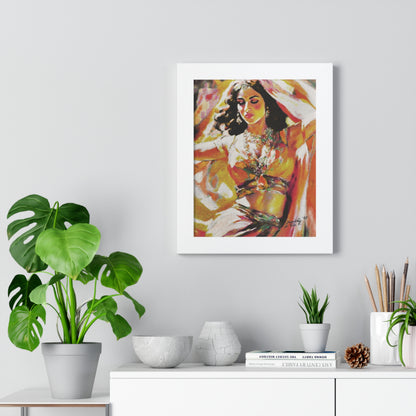 Gypsy Framed Art Print, Bohemian Home Decor By QueenNoble