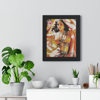 Gypsy Framed Art Print, Bohemian Home Decor By QueenNoble