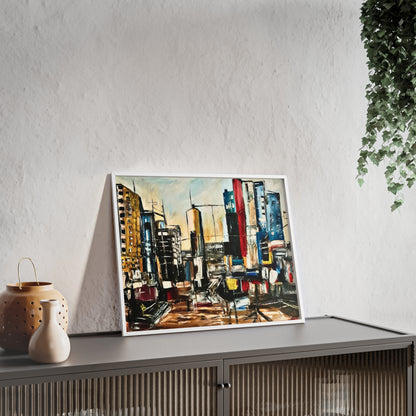 Framed Urban Art Poster, Stylish Wall Decor, City Prints By Vercmagnus