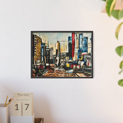 Framed Urban Art Poster, Stylish Wall Decor, City Prints By Vercmagnus
