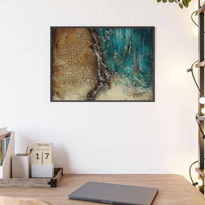 Rustic Framed Art Poster, Nature Inspired Wall Decor By QueenNoble