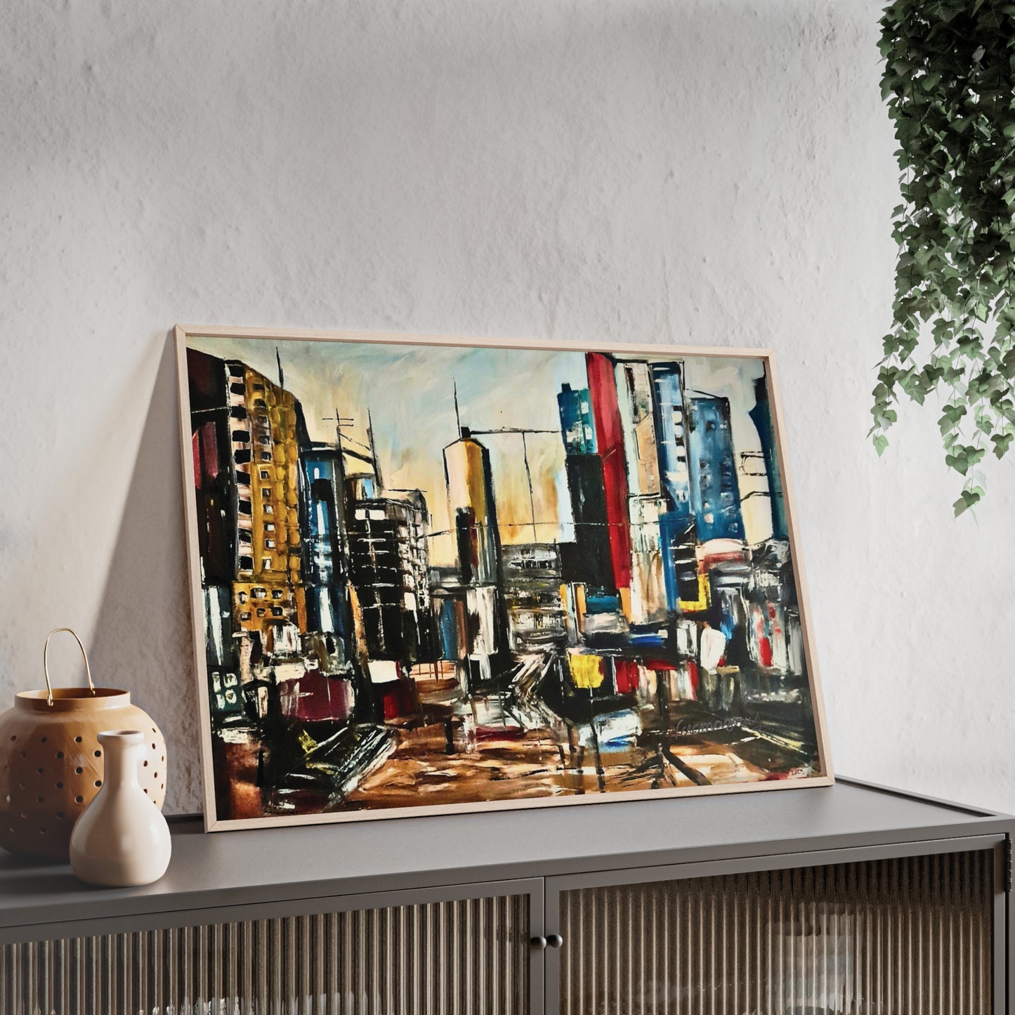 Framed Urban Art Poster, Stylish Wall Decor, City Prints By Vercmagnus