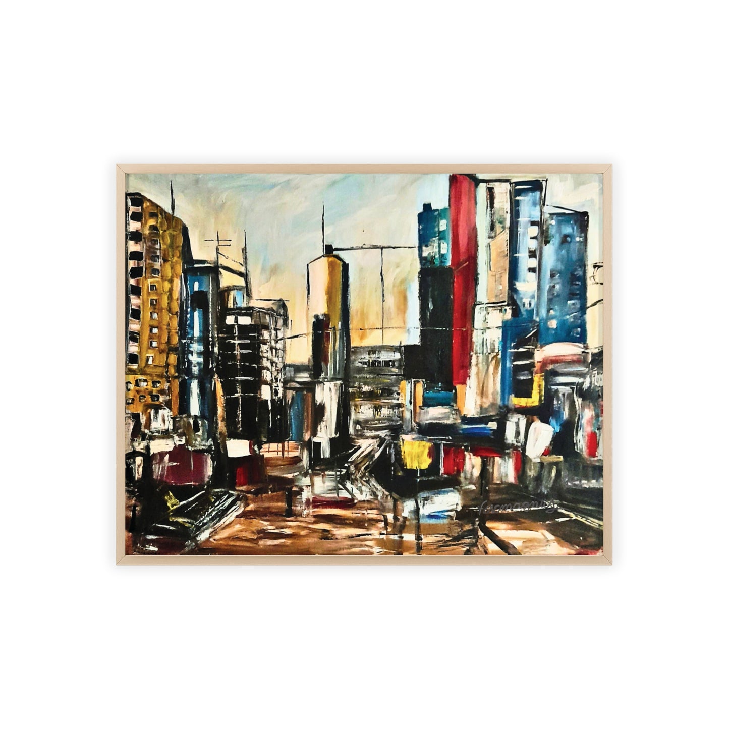 Framed Urban Art Poster, Stylish Wall Decor, City Prints By Vercmagnus
