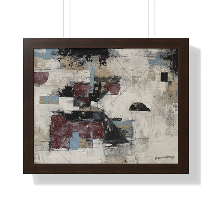 Abstract Framed Poster, Modern Wall Art Print By Vercmagnus