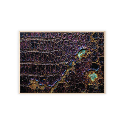Luxurious Crocodile Print Wall Art Framed Posters By QueenNoble