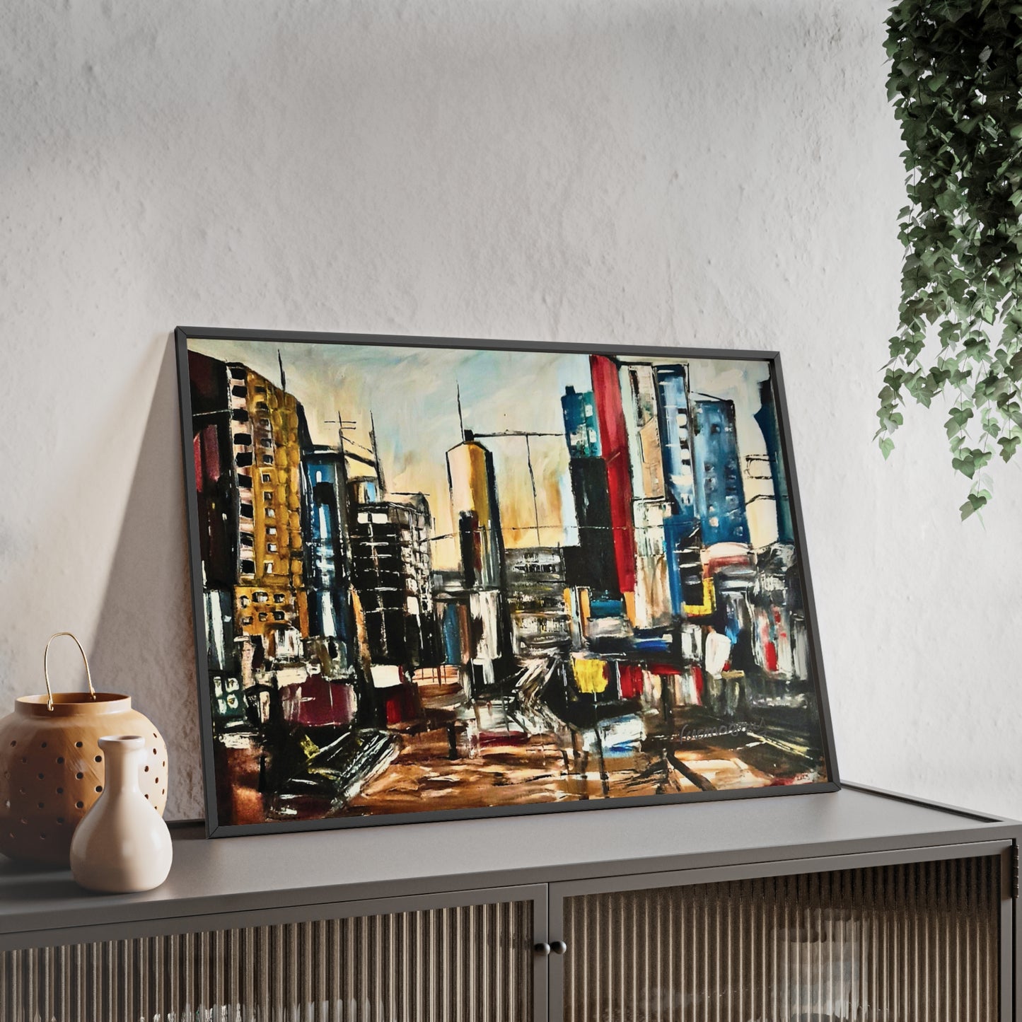 Framed Urban Art Poster, Stylish Wall Decor, City Prints By Vercmagnus