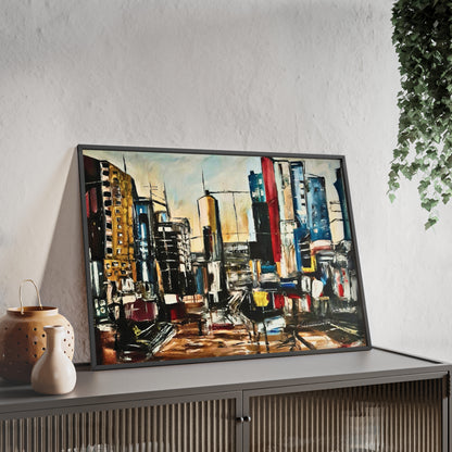Framed Urban Art Poster, Stylish Wall Decor, City Prints By Vercmagnus