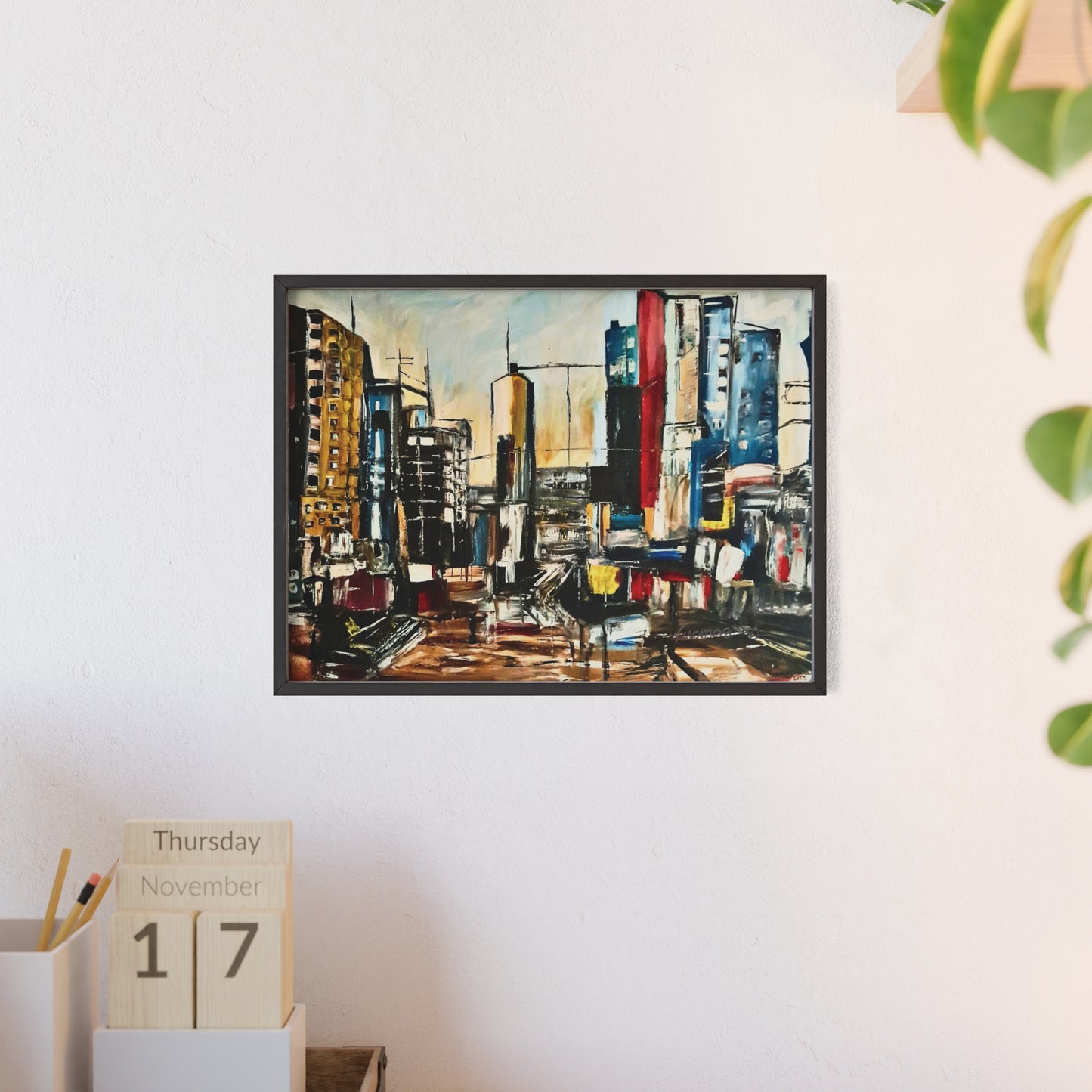 Framed Urban Art Poster, Stylish Wall Decor, City Prints By Vercmagnus