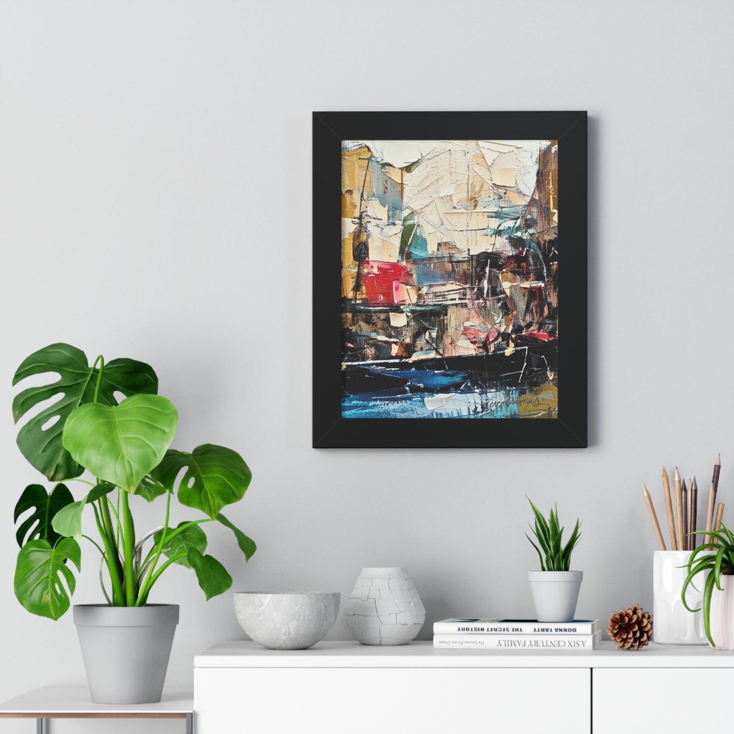 Artistic Framed Vertical Poster - Modern Wall Art By Vercmagnus