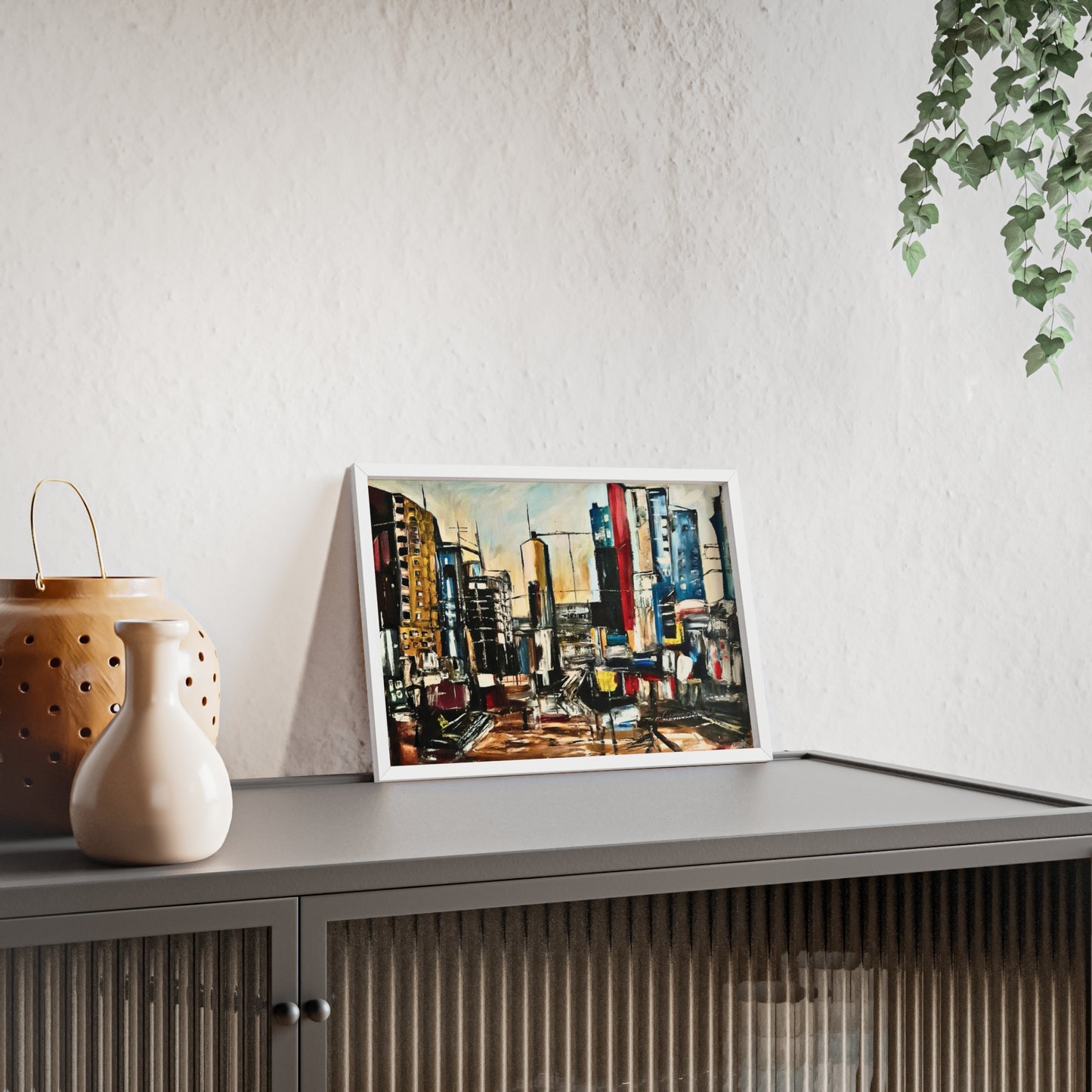 Framed Urban Art Poster, Stylish Wall Decor, City Prints By Vercmagnus