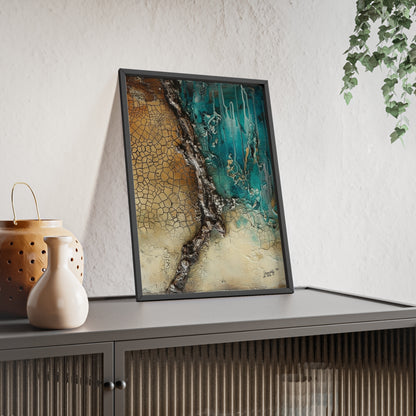 Rustic Framed Art Poster, Nature Inspired Wall Decor By QueenNoble