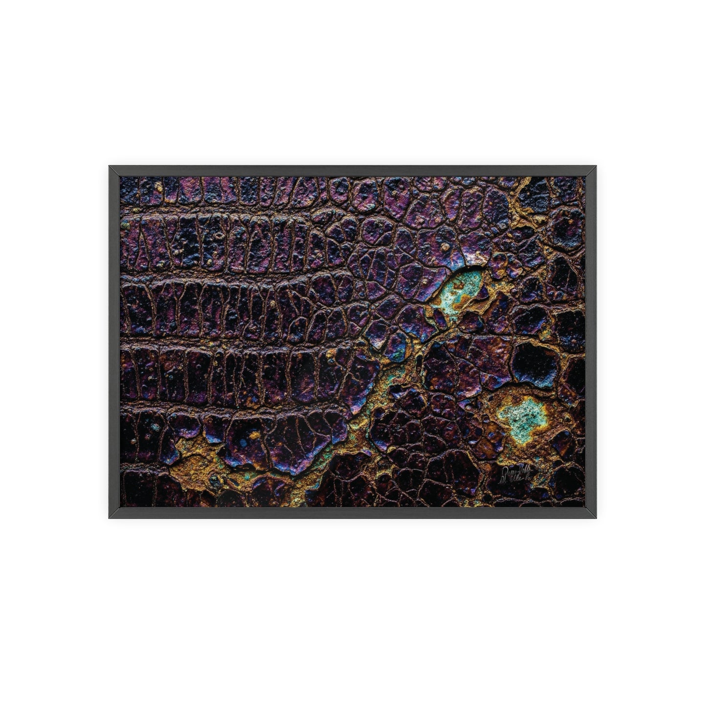 Luxurious Crocodile Print Wall Art Framed Posters By QueenNoble