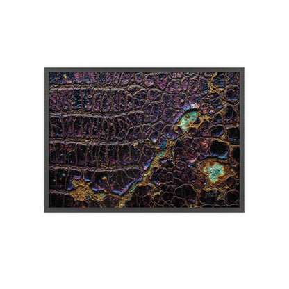Luxurious Crocodile Print Wall Art Framed Posters By QueenNoble