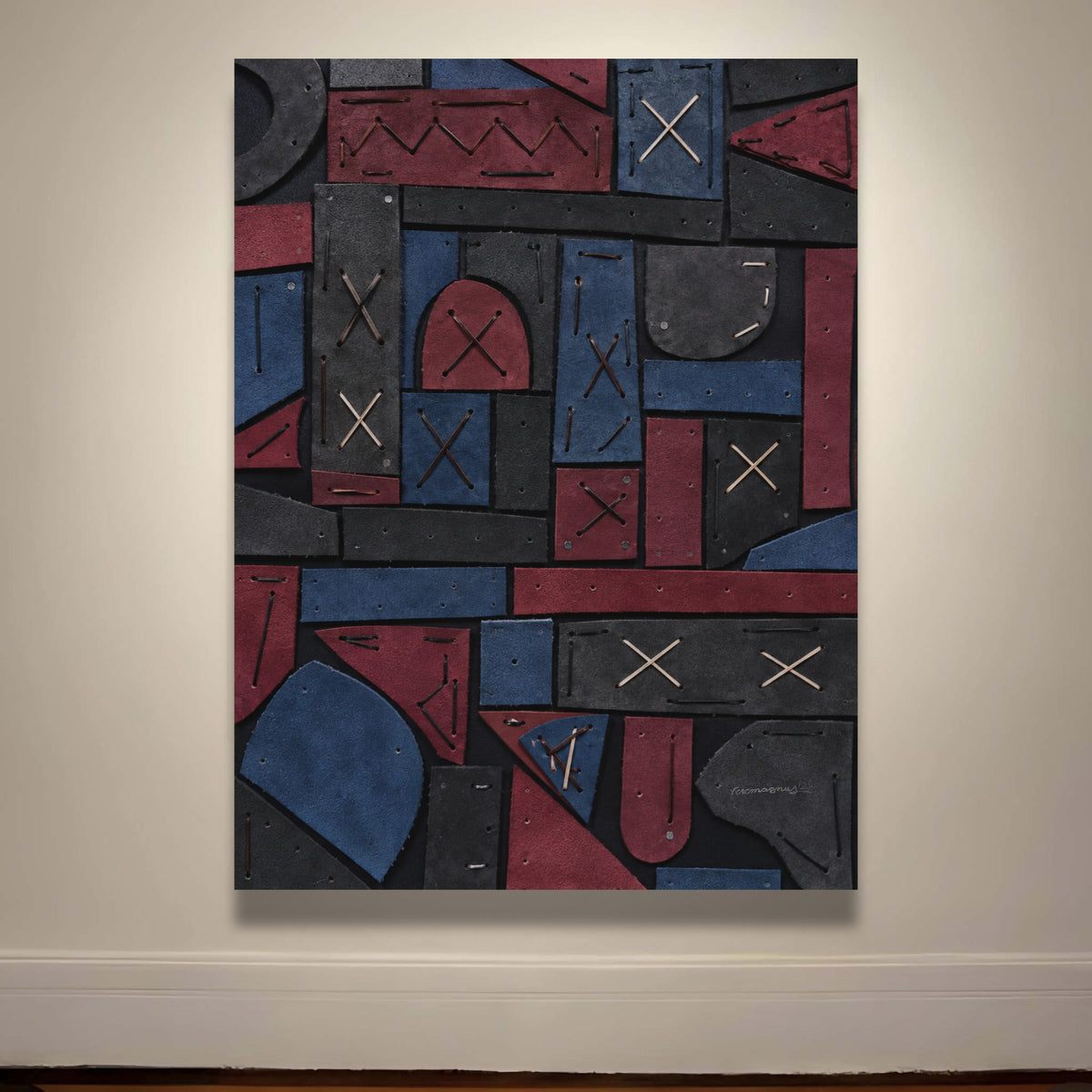 Leather Collage Genuine Cowhide Cruelty Free Handmade By Vercmagnus THE HAUS