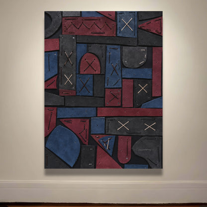 Leather Collage Genuine Cowhide Cruelty Free Handmade By Vercmagnus THE HAUS