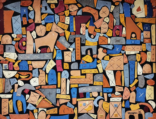 5 ft Genuine Leather Handmade Collage Wall Art The Traveler By Vercmagnus One Of A Kind Original Masterpiece