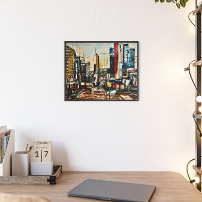 Framed Urban Art Poster, Stylish Wall Decor, City Prints By Vercmagnus