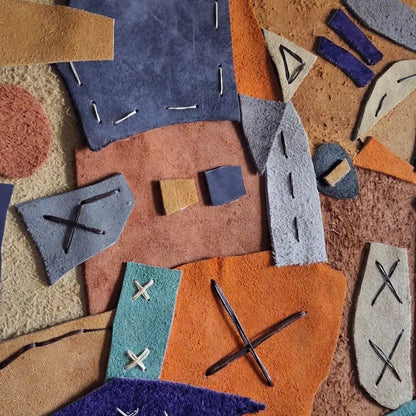 Collage Genuine Leather One Way Ticket By Vercmagnus
