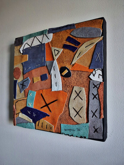 Collage Genuine Leather One Way Ticket By Vercmagnus