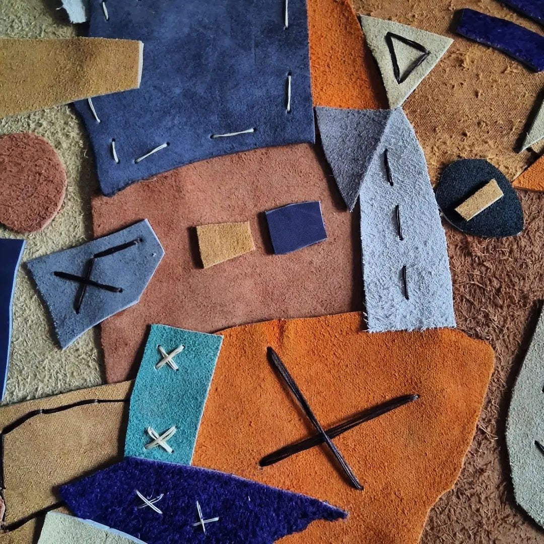 Collage Genuine Leather One Way Ticket By Vercmagnus