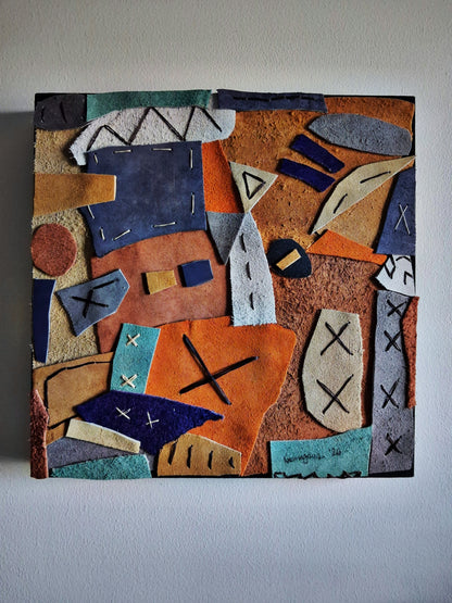 Collage Genuine Leather One Way Ticket By Vercmagnus