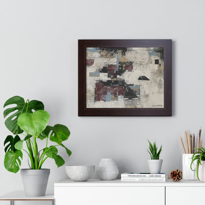 Abstract Framed Poster, Modern Wall Art Print By Vercmagnus
