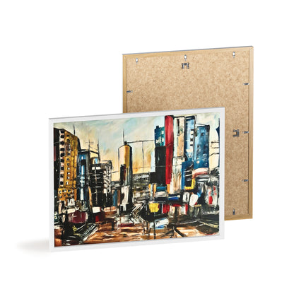 Framed Urban Art Poster, Stylish Wall Decor, City Prints By Vercmagnus