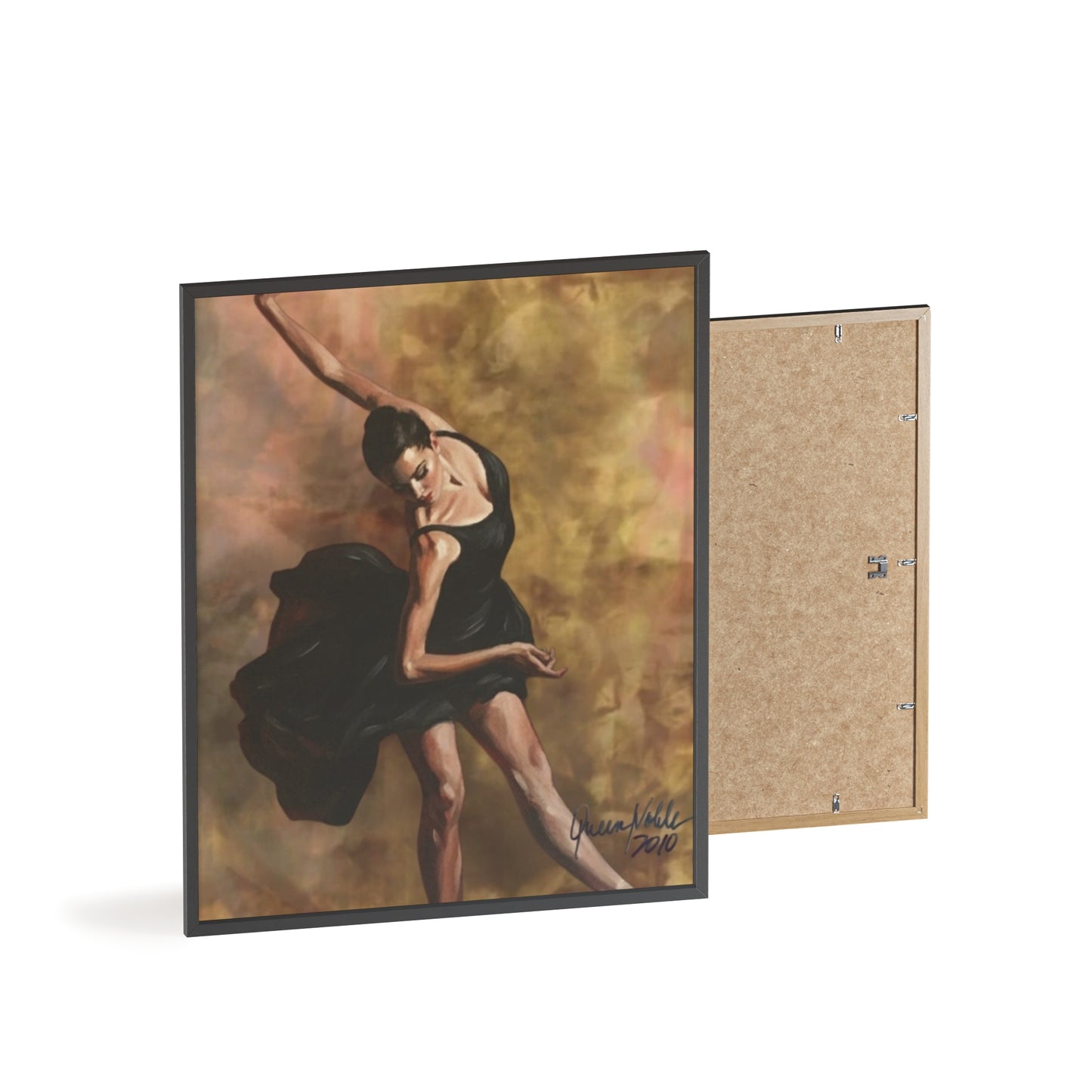 Elegant Ballet Poster with Wooden Frame, Wall Art By QueenNoble