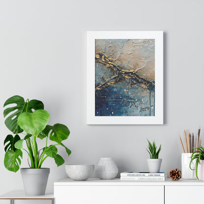 Abstract Framed Vertical Poster, Home Decor, Wall Art Framed Print By QueenNoble