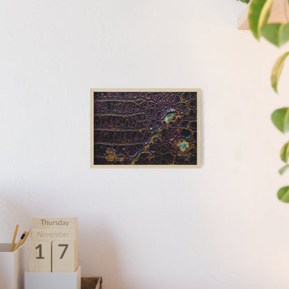 Luxurious Crocodile Print Wall Art Framed Posters By QueenNoble