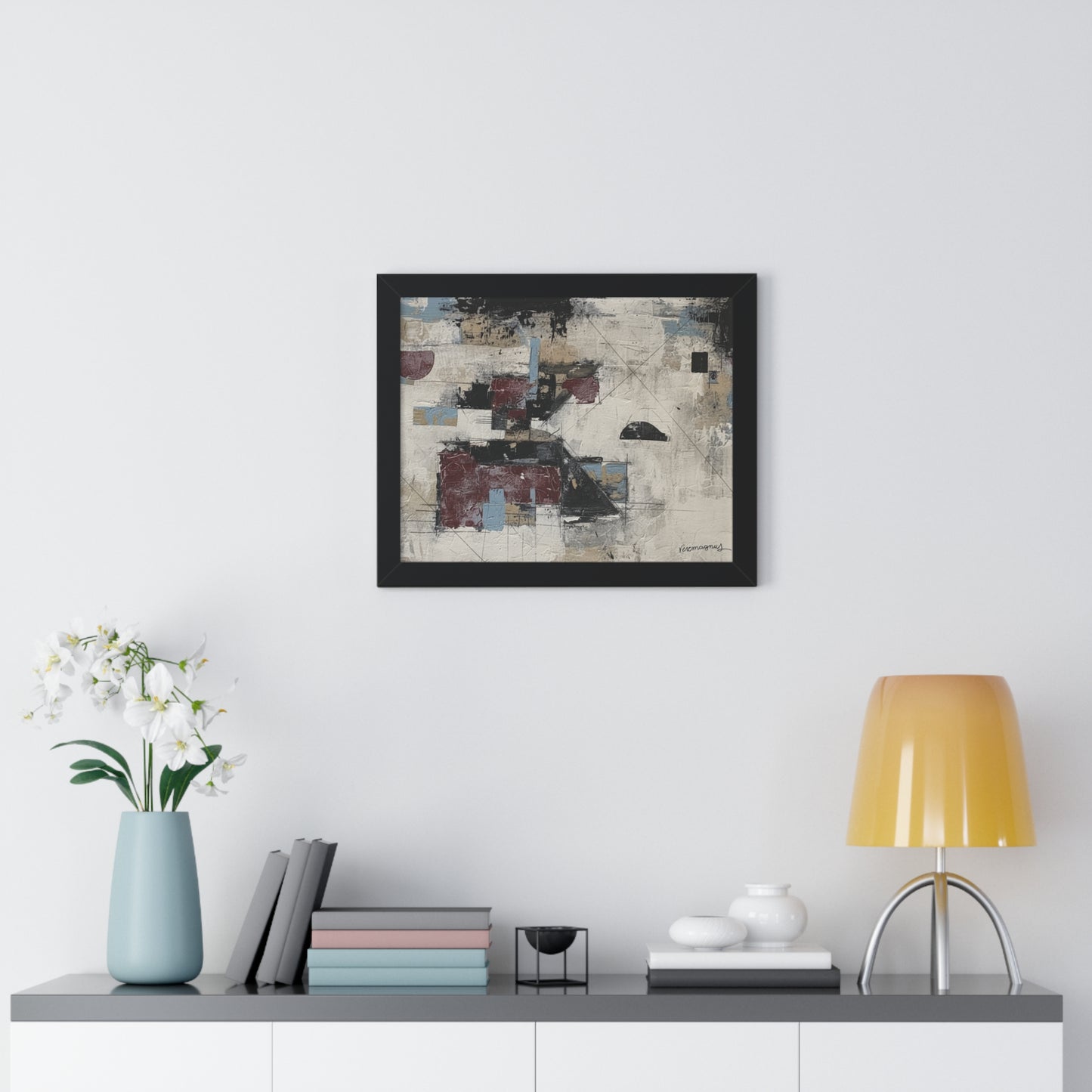 Abstract Framed Poster, Modern Wall Art Print By Vercmagnus