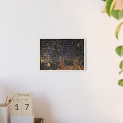 Purple Golden Crocodile Framed Poster Wall Art By QueenNoble