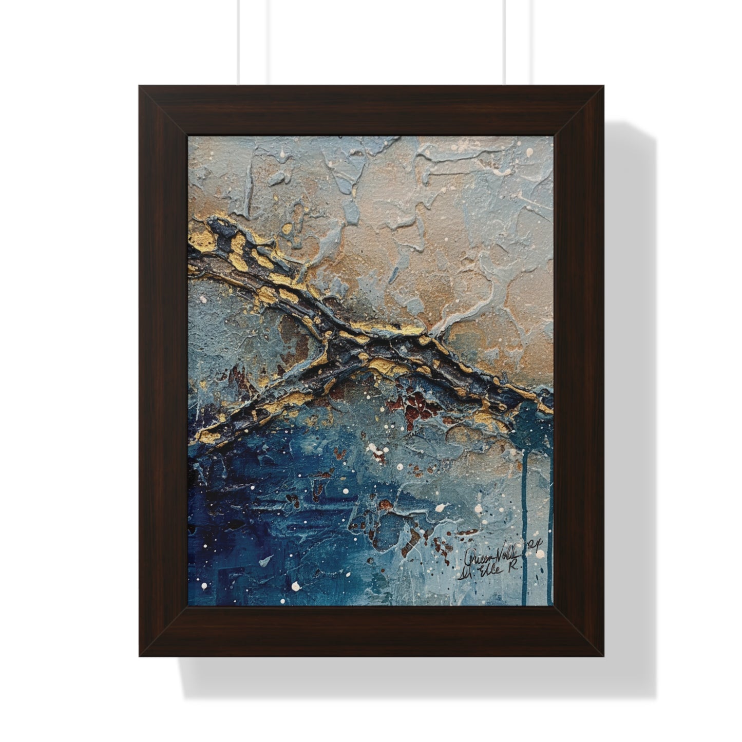Abstract Framed Vertical Poster, Home Decor, Wall Art Framed Print By QueenNoble
