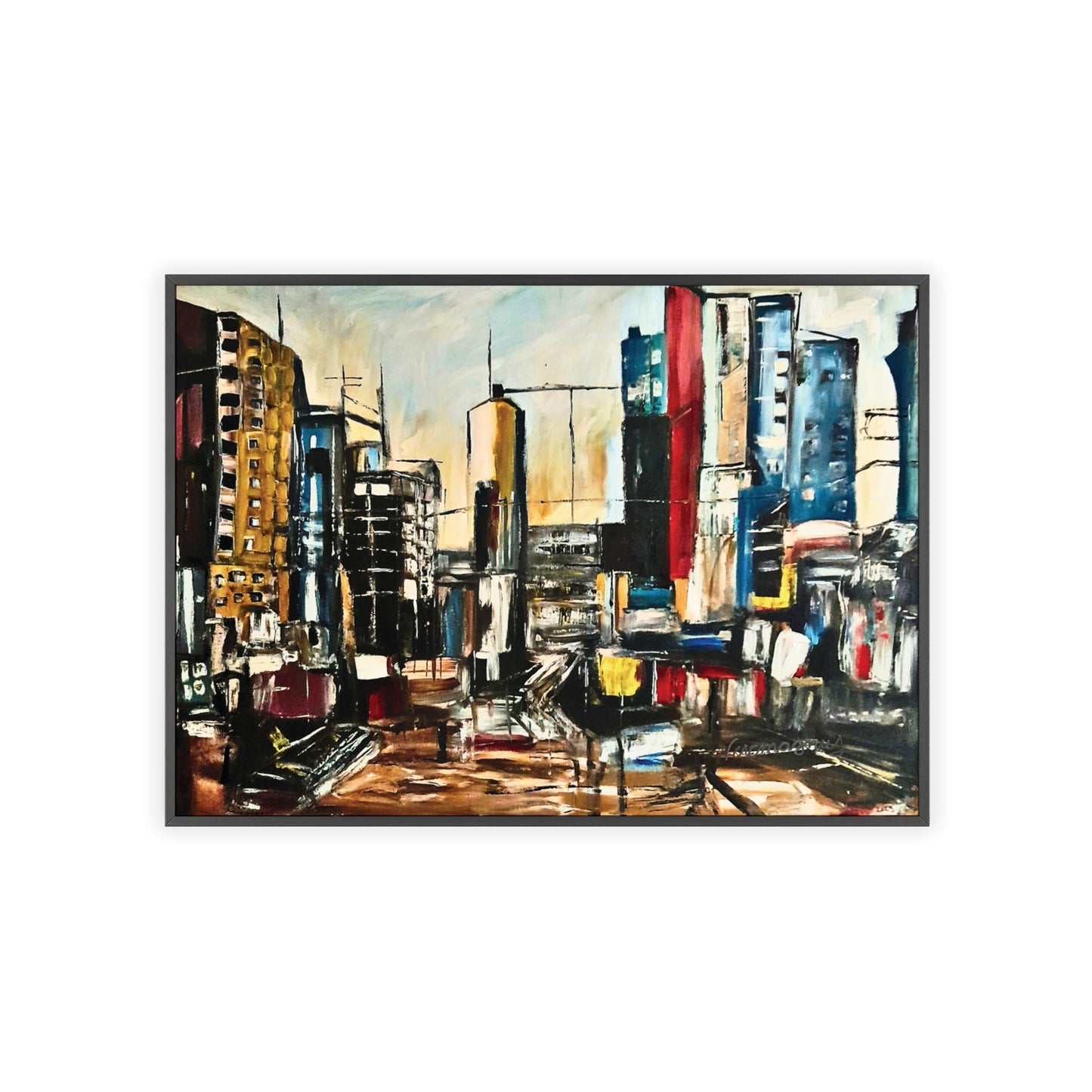 Framed Urban Art Poster, Stylish Wall Decor, City Prints By Vercmagnus