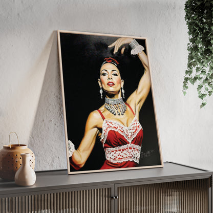 Flamenco Wall Art Framed Print, Dance Themed Decor By QueenNoble