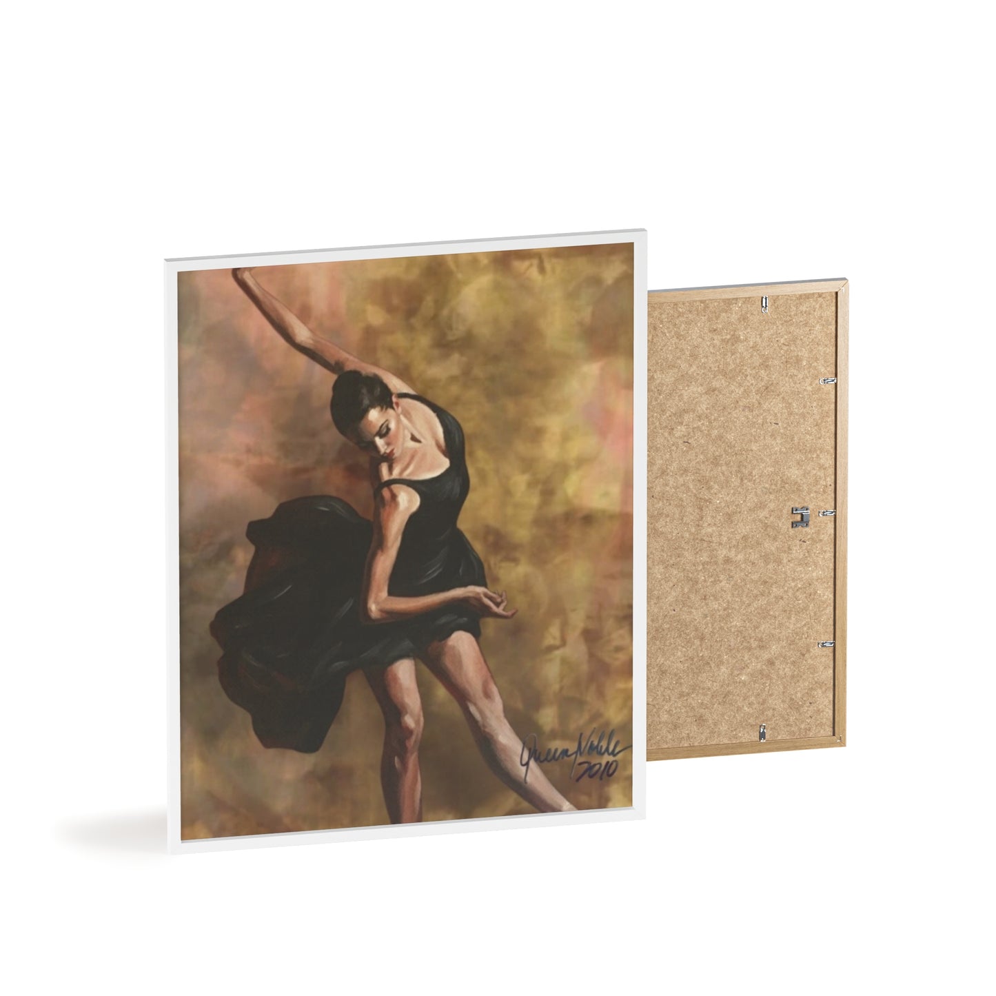 Elegant Ballet Poster with Wooden Frame, Wall Art By QueenNoble