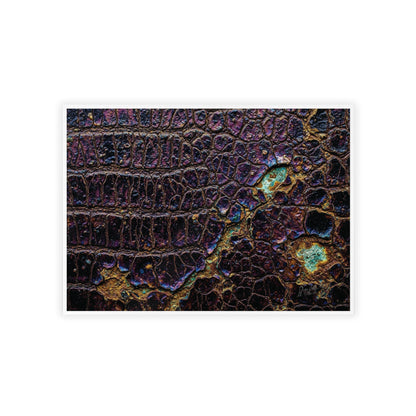 Luxurious Crocodile Print Wall Art Framed Posters By QueenNoble