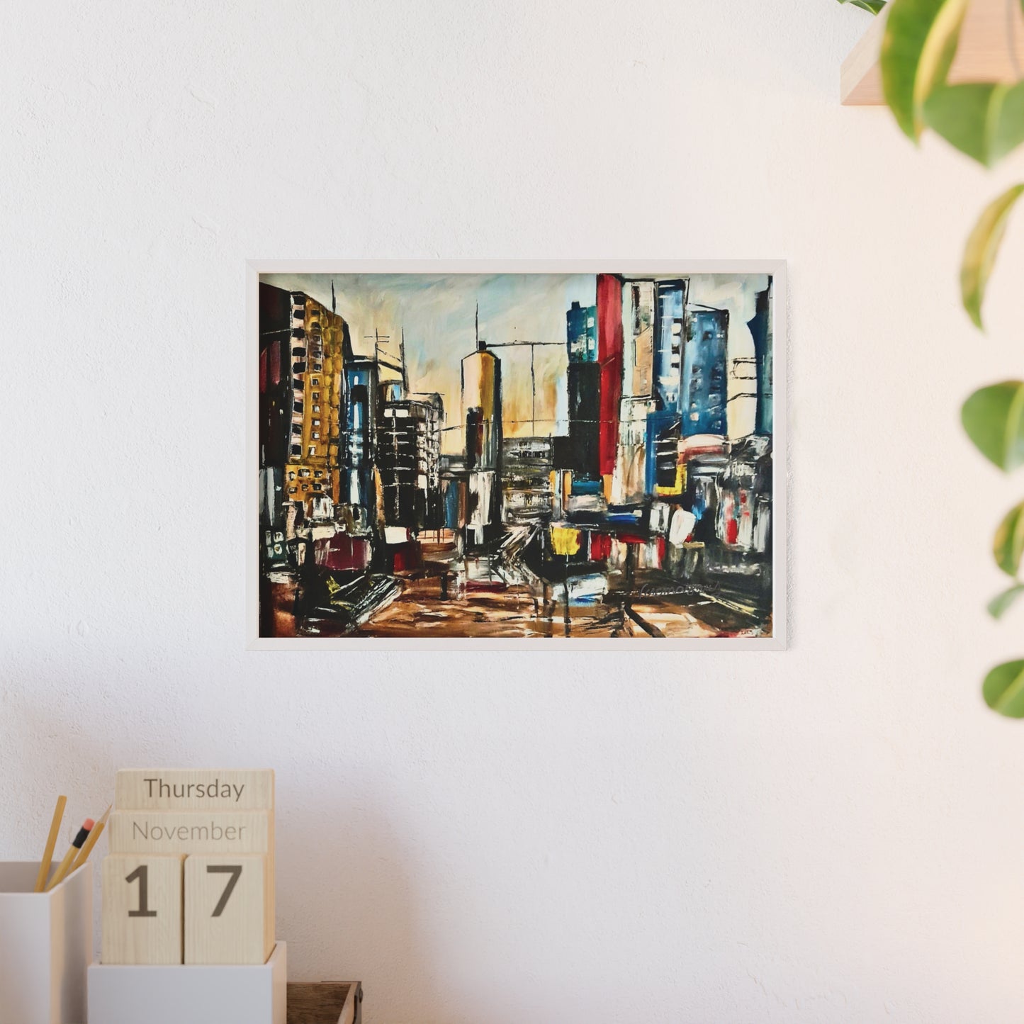 Framed Urban Art Poster, Stylish Wall Decor, City Prints By Vercmagnus