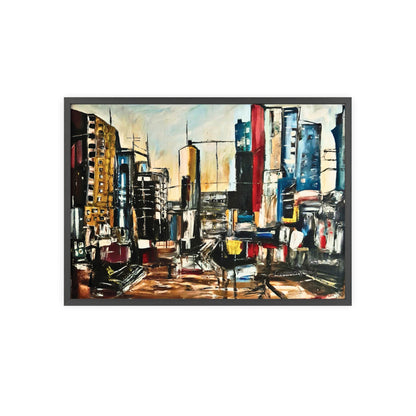 Framed Urban Art Poster, Stylish Wall Decor, City Prints By Vercmagnus