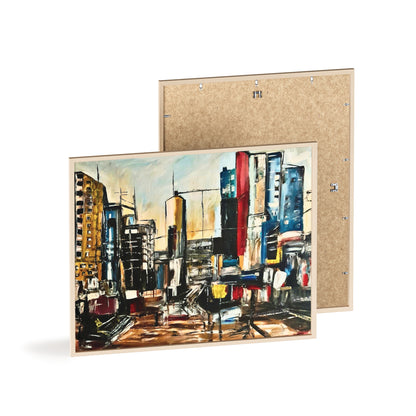 Framed Urban Art Poster, Stylish Wall Decor, City Prints By Vercmagnus