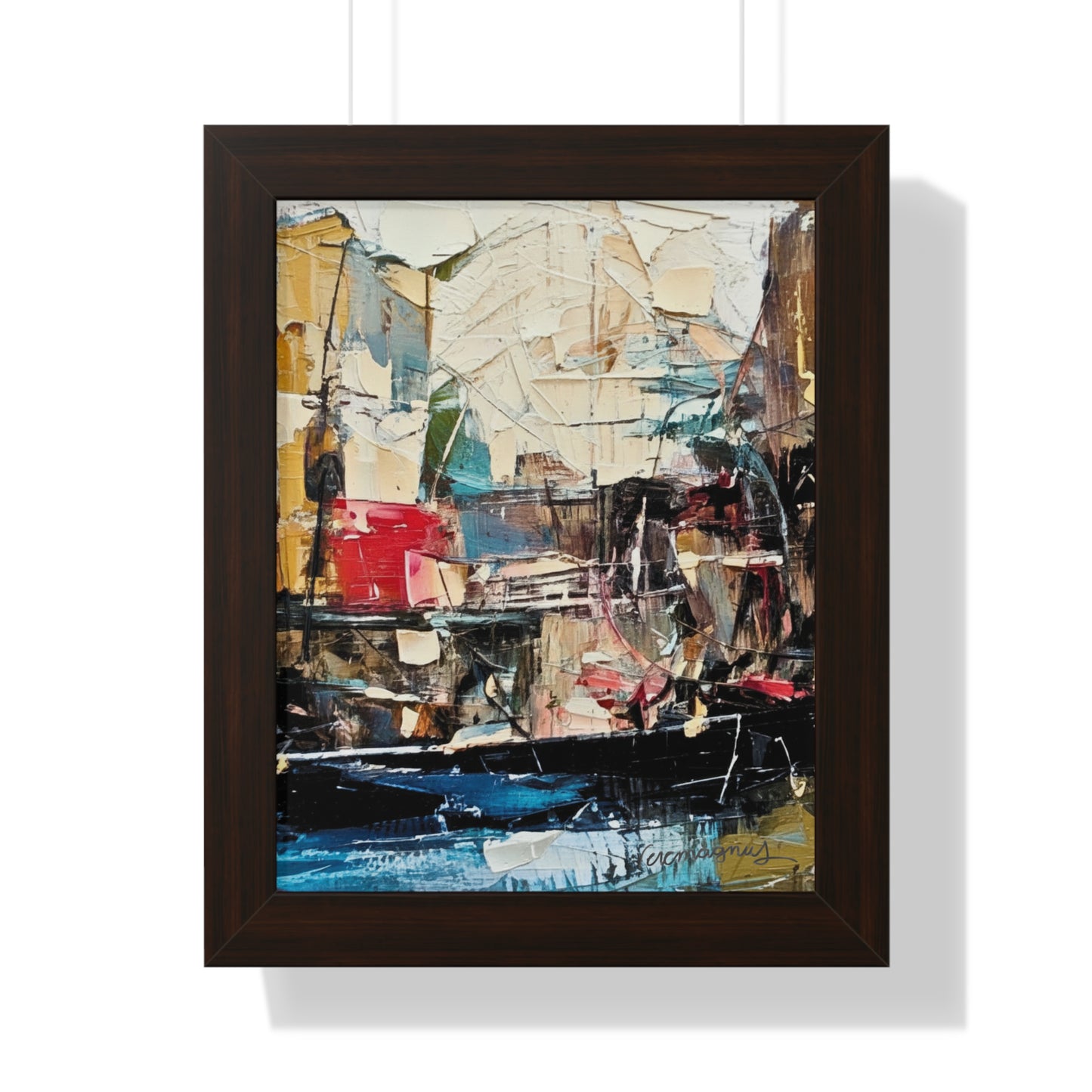 Artistic Framed Vertical Poster - Modern Wall Art By Vercmagnus